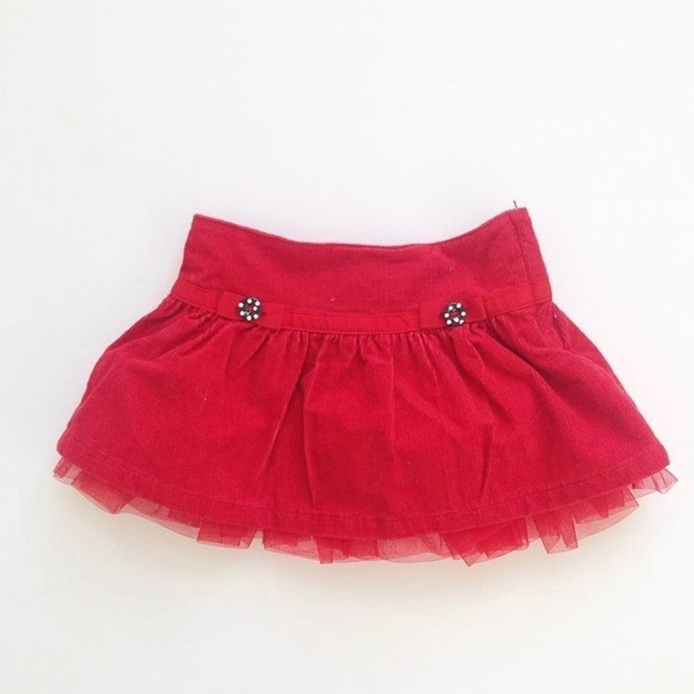 Gymboree corduroy tulle shirt EUC 6-12 months